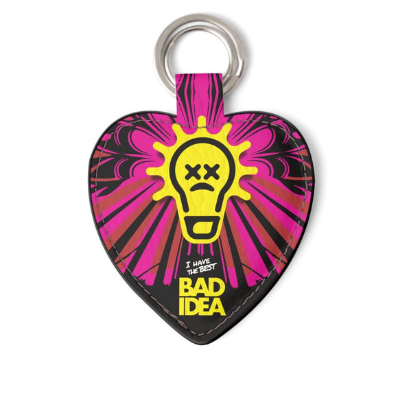 Leather Keyring - Heart - BID - House of Muro